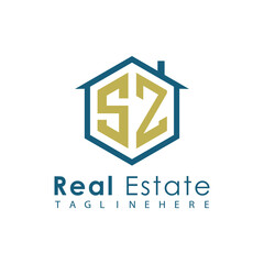 Modern Real Estate Logo – House, Apartment, Building, Architecture, Construction, Property Investment, Corporate Branding Design
