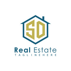 Modern Real Estate Logo – House, Apartment, Building, Architecture, Construction, Property Investment, Corporate Branding Design
