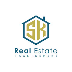 Modern Real Estate Logo – House, Apartment, Building, Architecture, Construction, Property Investment, Corporate Branding Design
