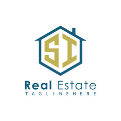 Modern Real Estate Logo – House, Apartment, Building, Architecture, Construction, Property Investment, Corporate Branding Design
