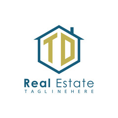 Modern Real Estate Logo – House, Apartment, Building, Architecture, Construction, Property Investment, Corporate Branding Design
