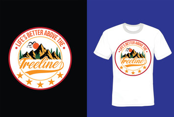 T-shirt Print, mountain t-shirt design