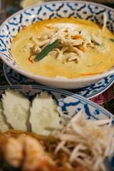 Close-Up of Thai Chicken Curry
