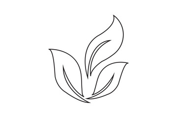 Fototapeta premium set of leaves green leaf nature art illustration vector sticker icon symbol graphic design environment plant