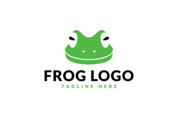frog logo design. logo icon vector illustration silhouette