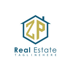 Fototapeta premium Modern Real Estate Logo – House, Apartment, Building, Architecture, Construction, Property Investment, Corporate Branding Design 