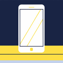 Smartphone communication display with a digital message icon
