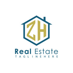 Modern Real Estate Logo – House, Apartment, Building, Architecture, Construction, Property Investment, Corporate Branding Design
