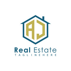 Modern Real Estate Logo – House, Apartment, Building, Architecture, Construction, Property Investment, Corporate Branding Design
