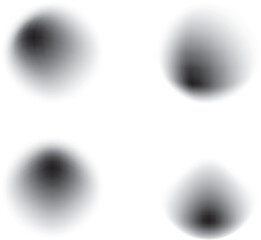 monochrome mesh gradient circle vector illustration