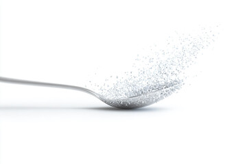 a spoon with a spoonful of sugar on it
