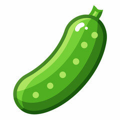 Cucumber icon on white background