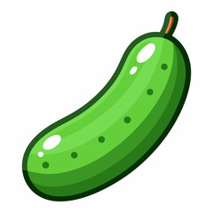Cucumber icon on white background