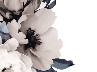Elegant black and beige rose design for modern decor aesthetics