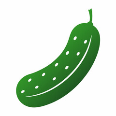 Cucumber icon on white background