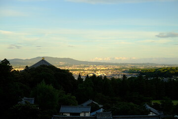 vier of Nigatsu-do hall of Todai-ji Temple.