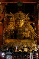 Cintamani-cakra (manifestation of Avalokitesvara) in  Todaiji-temple ,Nara, Japan