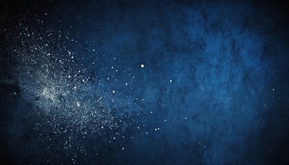 Obraz premium Abstract blue cosmic dust background texture