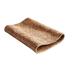 Modern Eco Straw Mat with a Sleek Woven Design Effi Isolated on Transparent Background