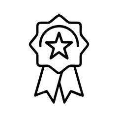 Obraz premium Award badge, business achievement, isolated symbol