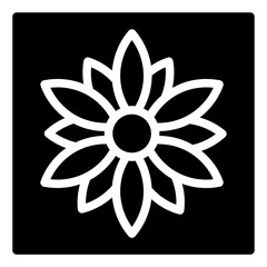 flower glyph icon
