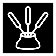 yoga glyph icon