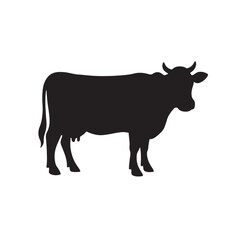 Cute Cow Clear Feature Vector