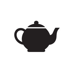 Classic Teapot Side View Silhouette