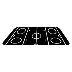 Hockey field icon vector. Hockey rink illustration sign. Hockey symbol or logo.