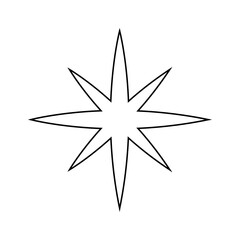Fototapeta premium Sparkle vector icon. Shine symbol illustration. star sign or logo.