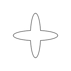 Sparkle vector icon. Shine symbol illustration. star sign or logo.