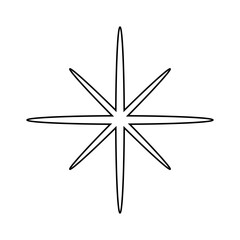 Sparkle vector icon. Shine symbol illustration. star sign or logo.