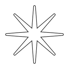 Sparkle vector icon. Shine symbol illustration. star sign or logo.