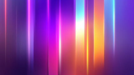 A vertical neon light gradient creates a smooth