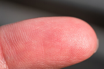 Fingerprint evidence collection forensic science lab macro investigative environment close-up...