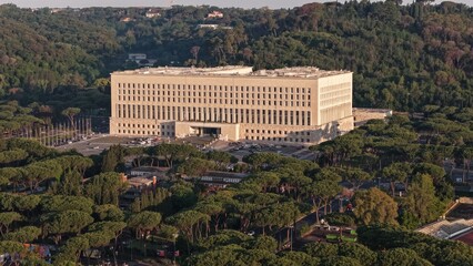Roma, la Farnesina, il Ministero degli Affari Esteri italiano
Vista aerea del palazzo sede del ministero
