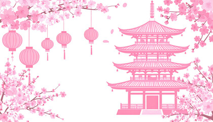 pink cherry blossoms
