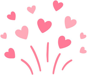 Heart Burst Firework Decoration