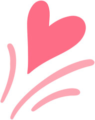 Obraz premium Heart Burst Firework Decoration