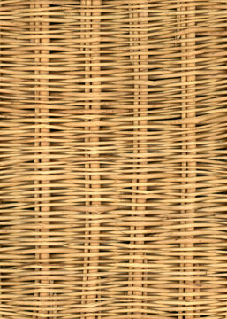 Woven wicker basket weave pattern detail background texture
