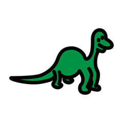 Dinosaur Vector Filled Icon Design