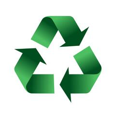 Obraz premium Vector image of recycling icon for waste to protect the environment and eco friendly