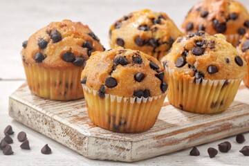 Chocochip Vanilla Muffins are muffins with the aroma and taste of vanilla with topping chocochip