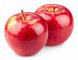 A fresh red Envy apple isolated on a clean white background, shown with a clipping path for easy use in design and editing.