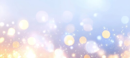 Abstract Pastel Lavender Background With Festival Lights, Outdoor Celebration Bokeh, And Blur