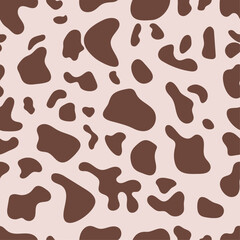 Abstract brown cow print or cow skin texture for art, home decorate and more.