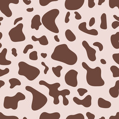 Abstract brown cow print or cow skin texture for art, home decorate and more.