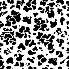 Fototapeta premium Abstract black leopard, tiger, cheetah, panther or jaguar print or cow skin texture.