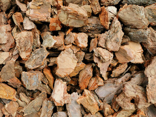Coarse Mulch and Tree Bark Fragments