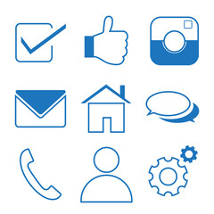 social network icon set